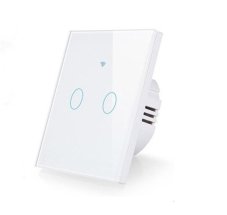Chytrý Dvoutlačítkový Vypínač Světel s Wi-Fi - Bílý