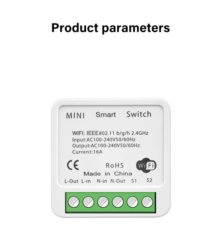 Chytrý Mini Wi-Fi Spínač