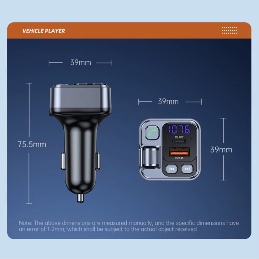 Bluetooth FM Transmitter do auta