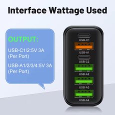 Rychlonabíjecí adaptér 65W 6v1