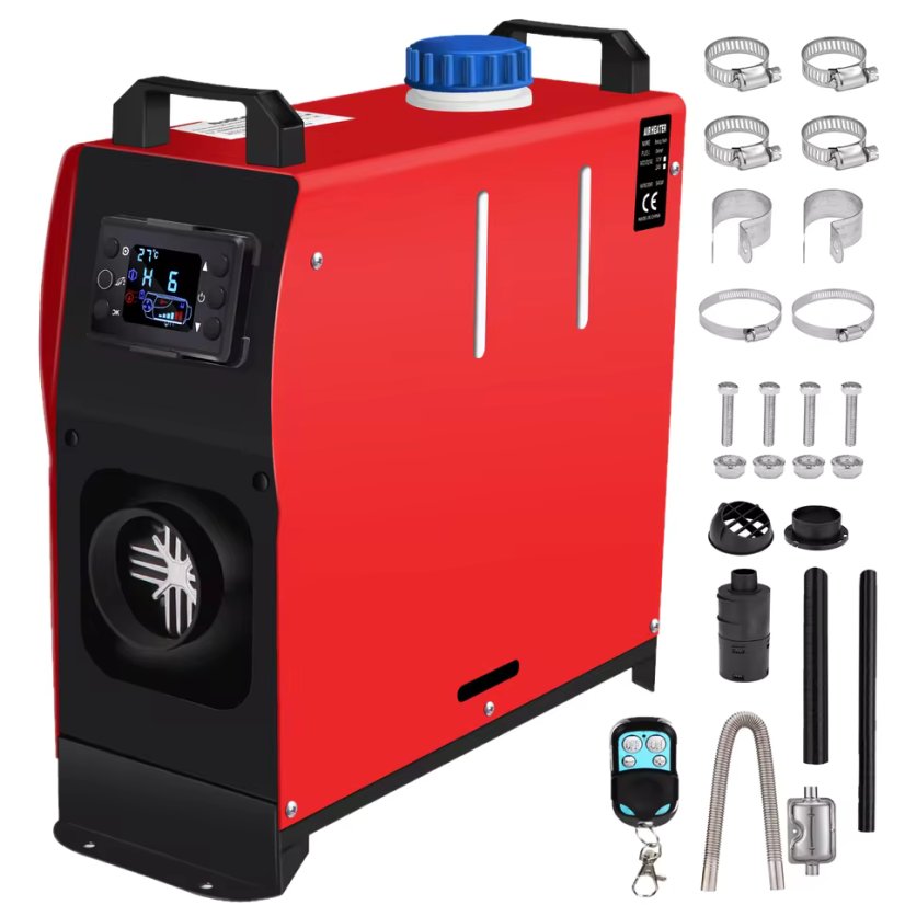 Naftové nezávislé topení 12V/24V – 5kW s LCD a dálkovým ovládáním