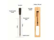 Bezdrátový teploměr na maso CXL001