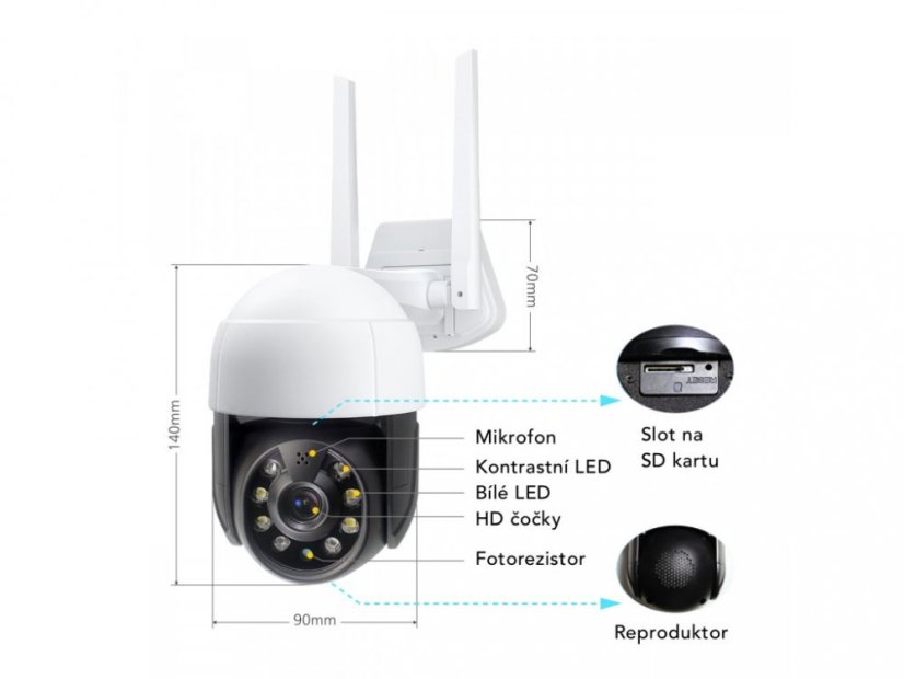 Venkovní Bezpečnostní Kamera 5Mp