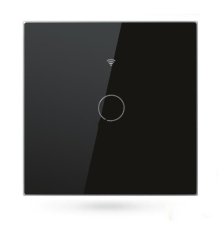 Chytrý Jednotlačítkový Vypínač Světel s Wi-Fi - Černý