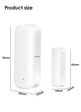 Magnetický Senzor na Dveře a Okna s Wi-Fi