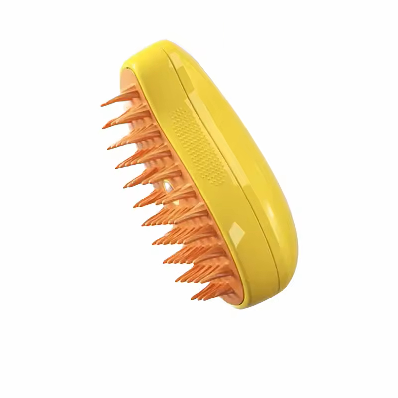 Parní kartáč pro kočky a psy s rozprašovačem - Barva: Zelená