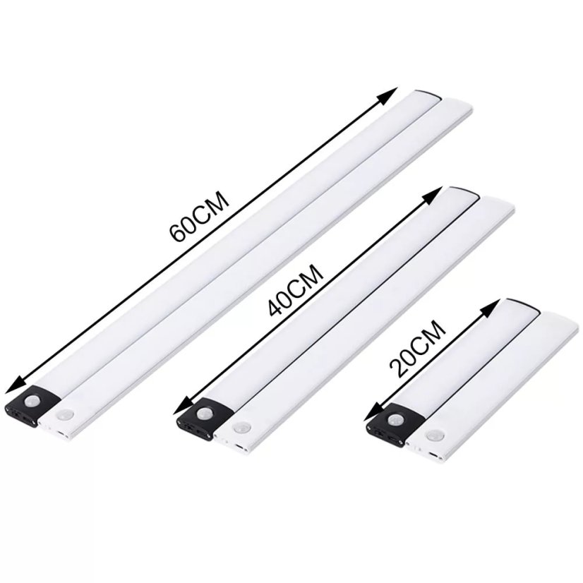 LED Světlo s PIR Pohybovým Senzorem 3v1 20cm