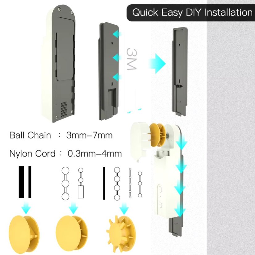 Chytrý motor pro rolety se ZigBee a solárním nabíjením