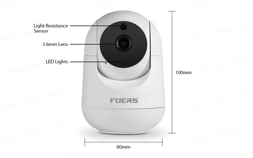 Vnitřní WiFi IP Kamera 5MP Tuya Smart / Smart Life