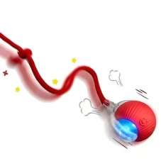 Interaktivní míček pro kočky s provázkem