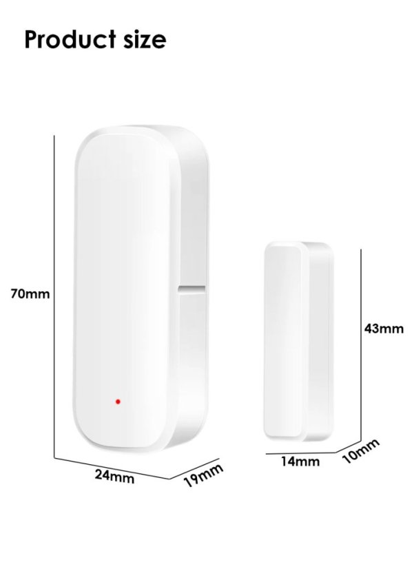 Magnetický Senzor na Dveře a Okna s Wi-Fi