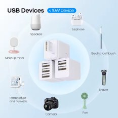 TUYA Micro USB adaptér WiFi, 3x port