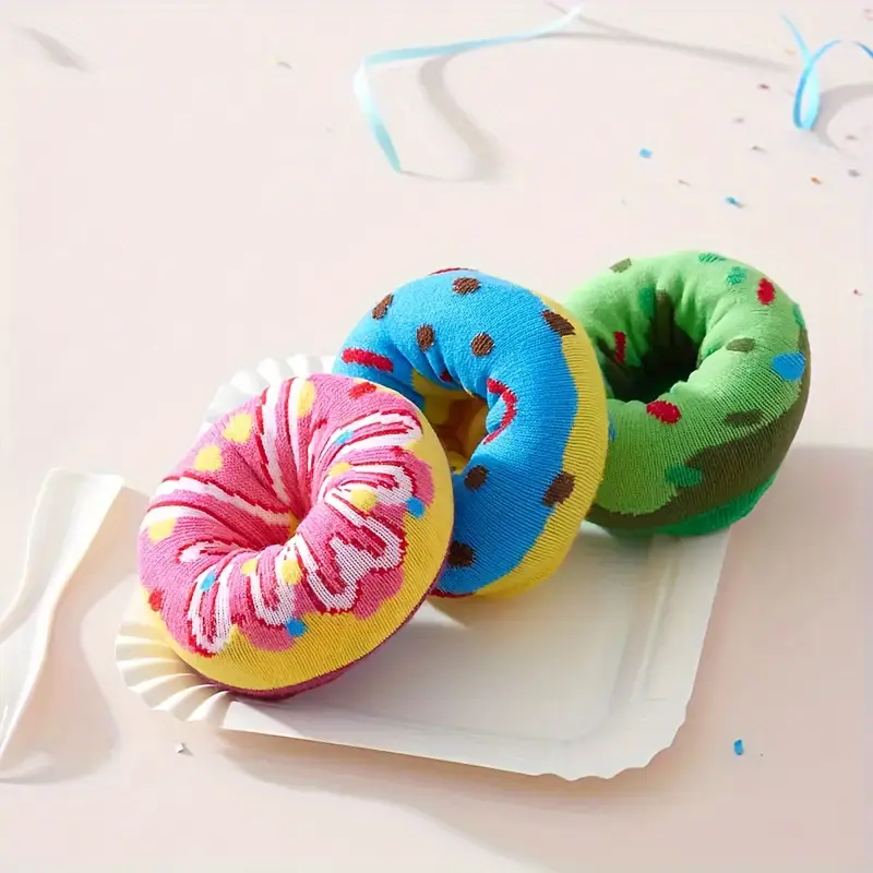 Donut Ponožky – 3 Páry Veselých Ponožek
