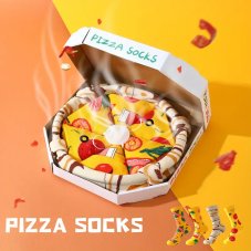 Pizza Ponožky – 4 Páry Vtipných Ponožek