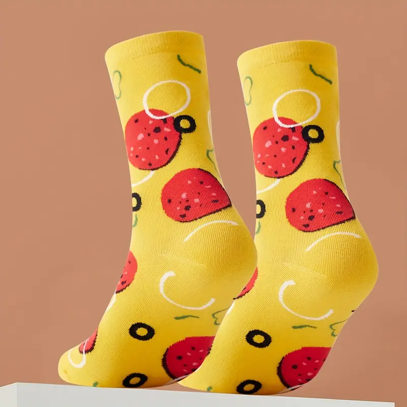 Pizza Ponožky – 4 Páry Vtipných Ponožek