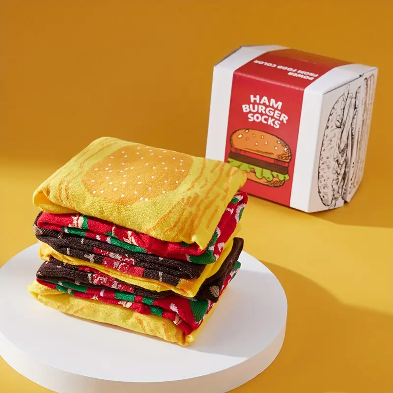 Burger Ponožky – 2 Páry Veselých Ponožek