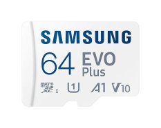 Paměťová karta Samsung MicroSDXC 64GB EVO Plus + SD Adaptér