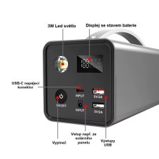 Přenosná Nabíjecí Stanice 200W 32000mAh