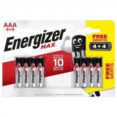 Energizer Max AAA, RL03, R03 1ks