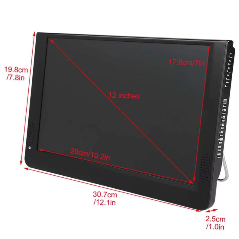 12" LEADSTAR 1080P Přenosná TV