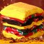 Burger Ponožky – 2 Páry Veselých Ponožek