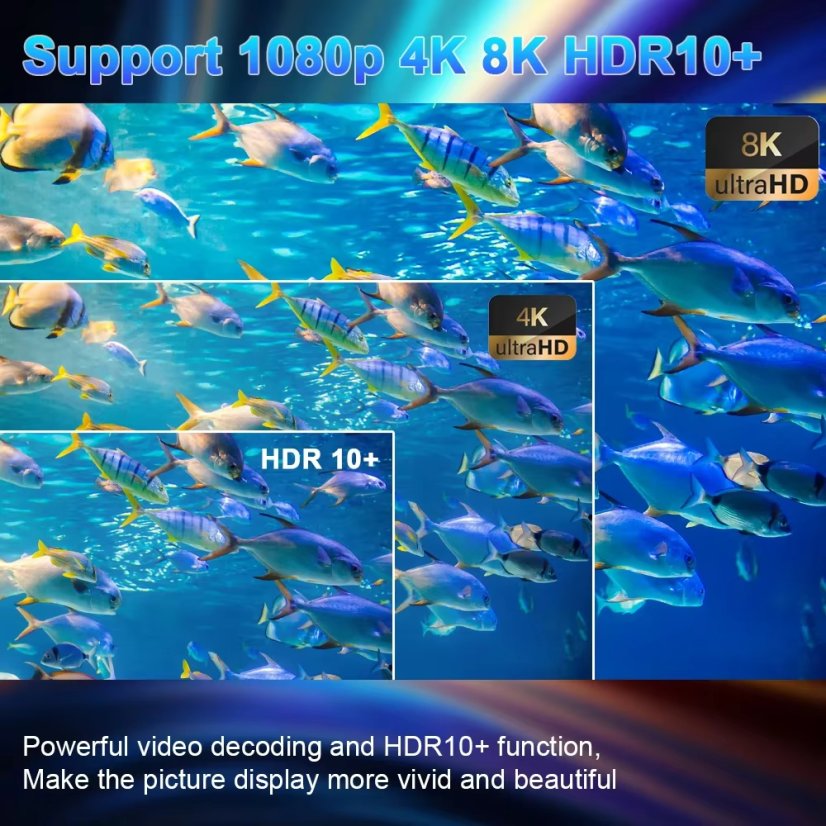 Multimediální centrum, RK3528 8K s Android 13