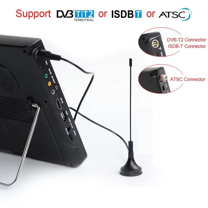 12" LEADSTAR 1080P Přenosná TV