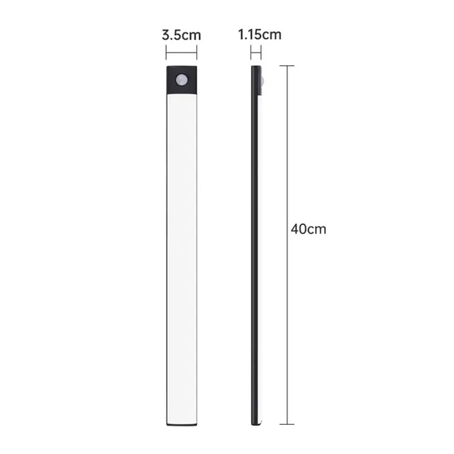 LED Světlo s PIR Pohybovým Senzorem 3v1 40cm