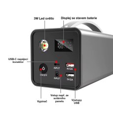 Přenosná Nabíjecí Stanice 200W 32000mAh