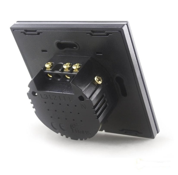 Chytrý Dvoutlačítkový Vypínač Světel s Wi-Fi - Černý