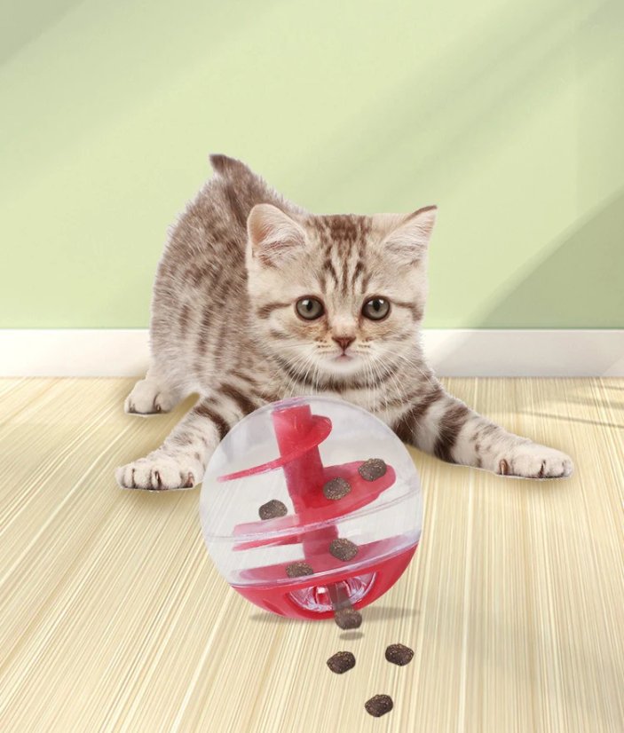 Míček na granulky pro kočky a psy