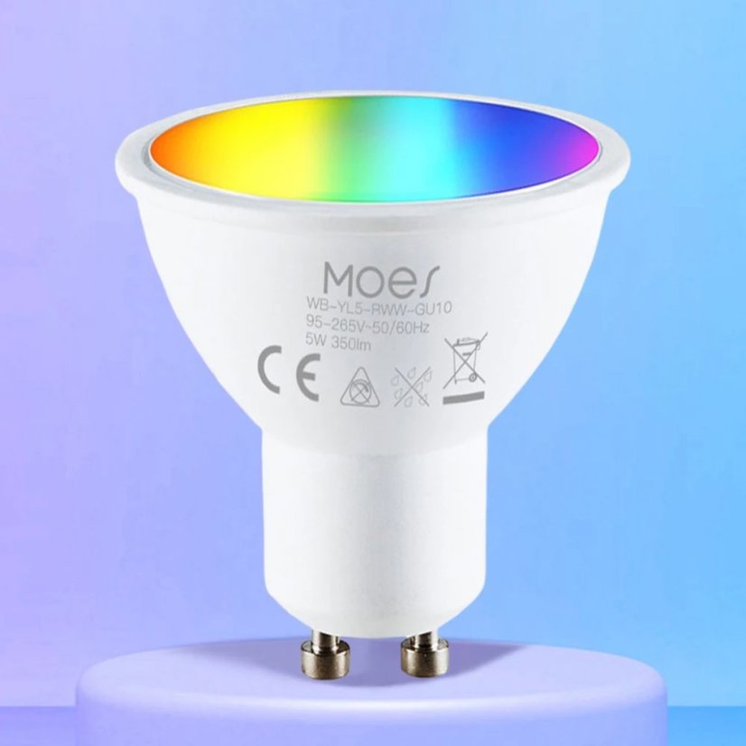 MOES WiFi LED žárovka GU10