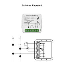 Chytrý Mini Wi-Fi Spínač pro rolety a žaluzie